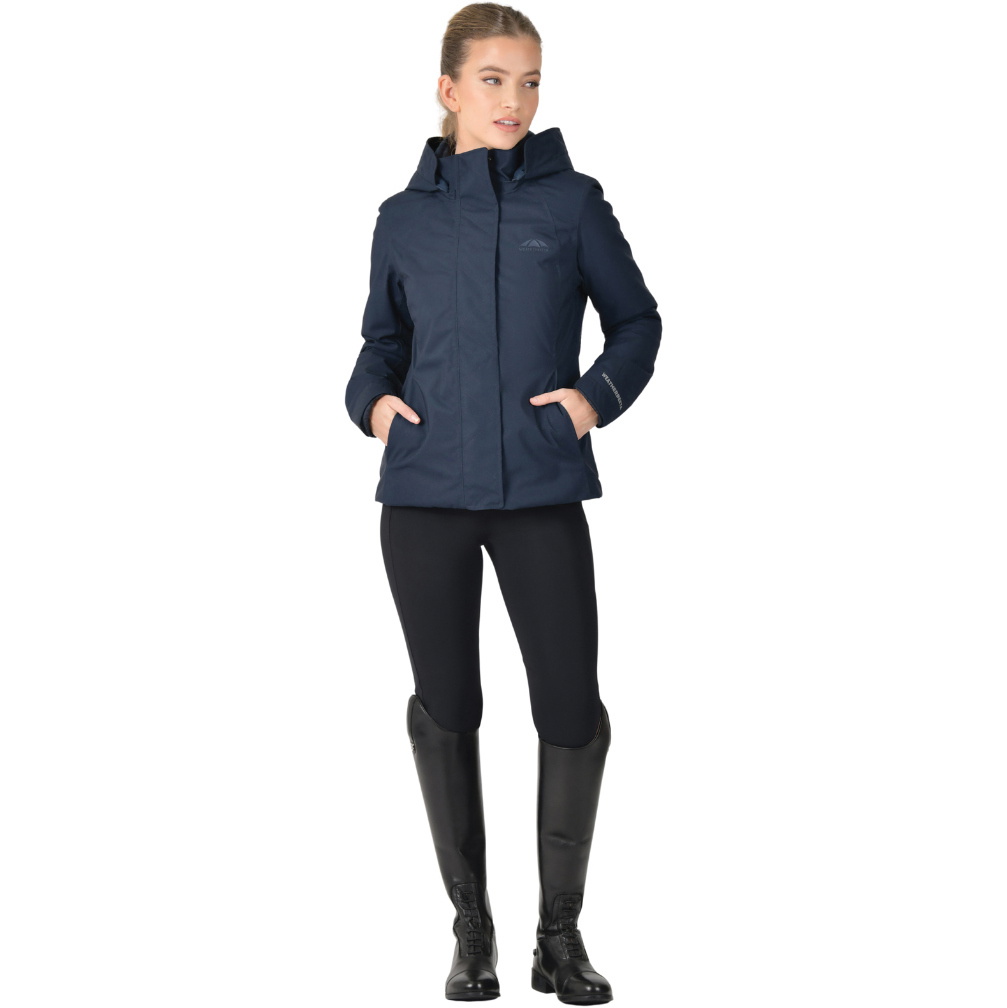 2025 Weatherbeeta Damen Protect Jacke Mit Hohem Ausschnitt 1028838 - Navy